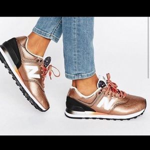 New Balance 574 Bronze Metallic Women’s Size 8
